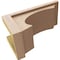 Ekena Millwork 8"W x 16"D x 8"H Wide Emerson Rough Cedar Woodgrain TimberThane Corbel, Primed Tan CORUR08X16X08EMRRCPR - alternate 3